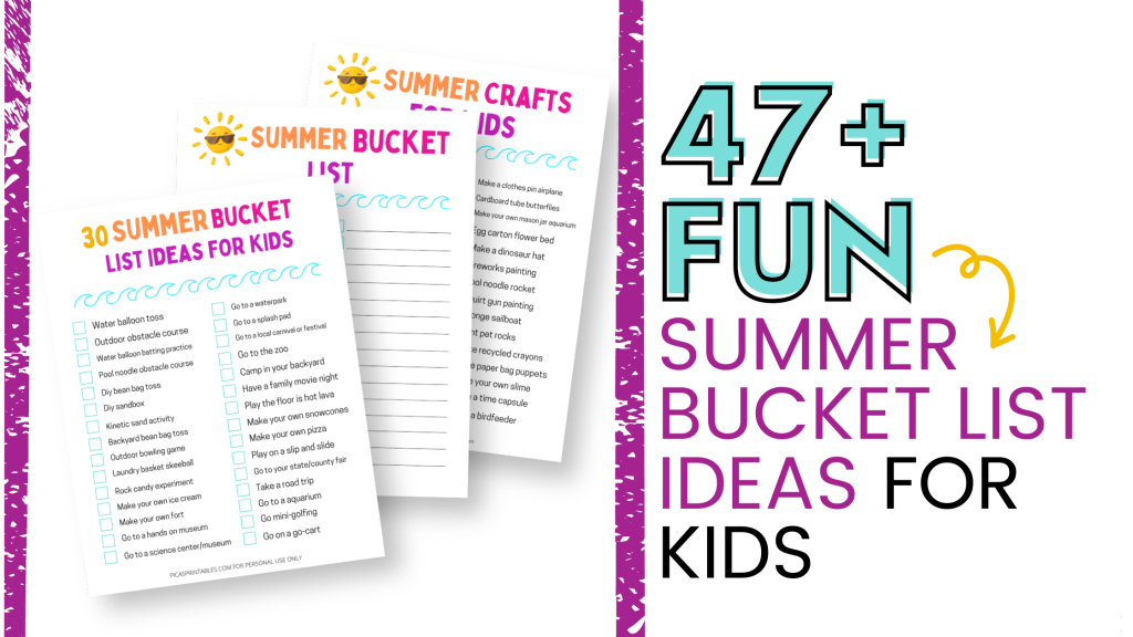 summer bucket list ideas for kids