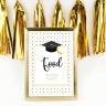 Black and Gold Printable Graduation Party Signs - Pica's Printables