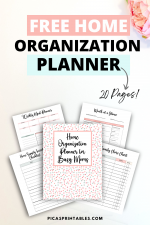 Free Printable Home Organization Planner for Busy Moms - Pica's Printables