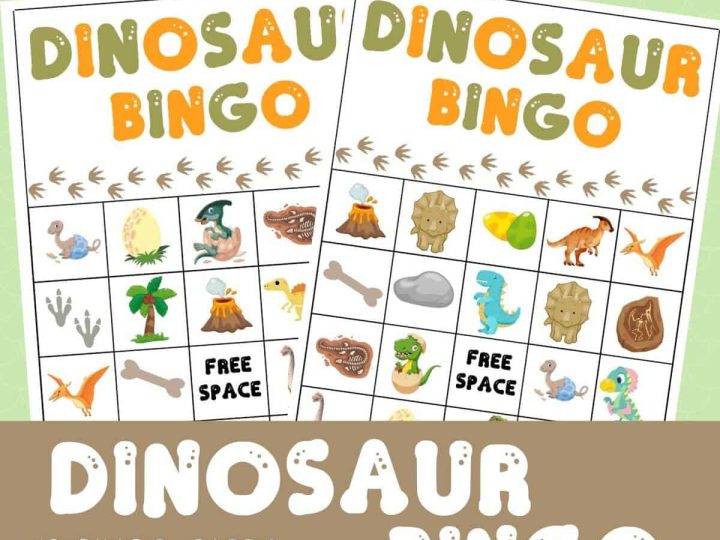 Image for Dinosaur Bingo Printable Game
