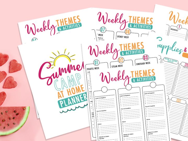 Image for Summer Camp at Home Printable Planner