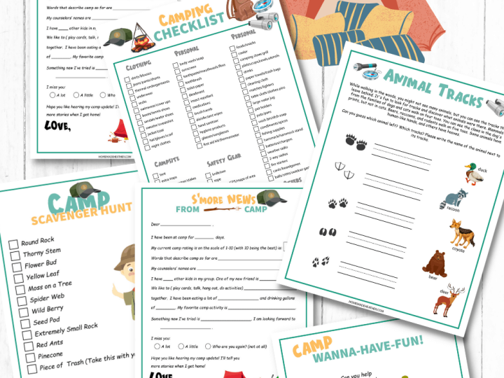 Image for Free Camping Activity Printables