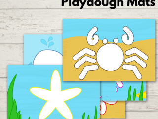 Image for Sea Animal Playdough Mats – Free Printable for Summer
