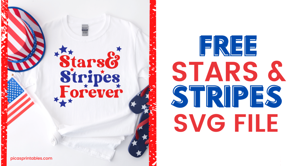 free stars and stripes svg file for cricut