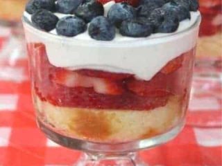 Image for Strawberry Blueberry Pound Cake Trifle Recipe