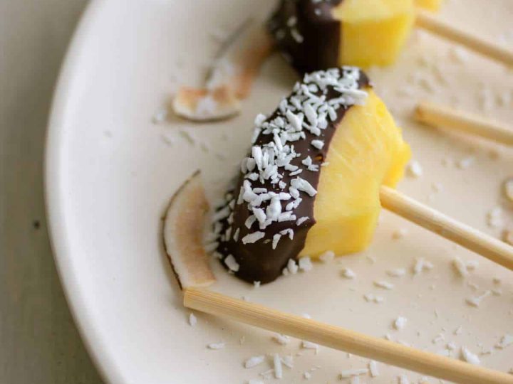 Image for Chocolate Covered Pineapple with Coconut (Wedges or Rings)