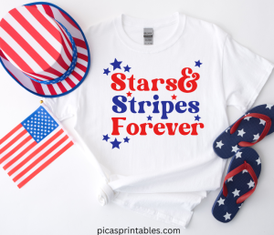 Free Stars and Stripes SVG File for Cricut - Pica's Printables