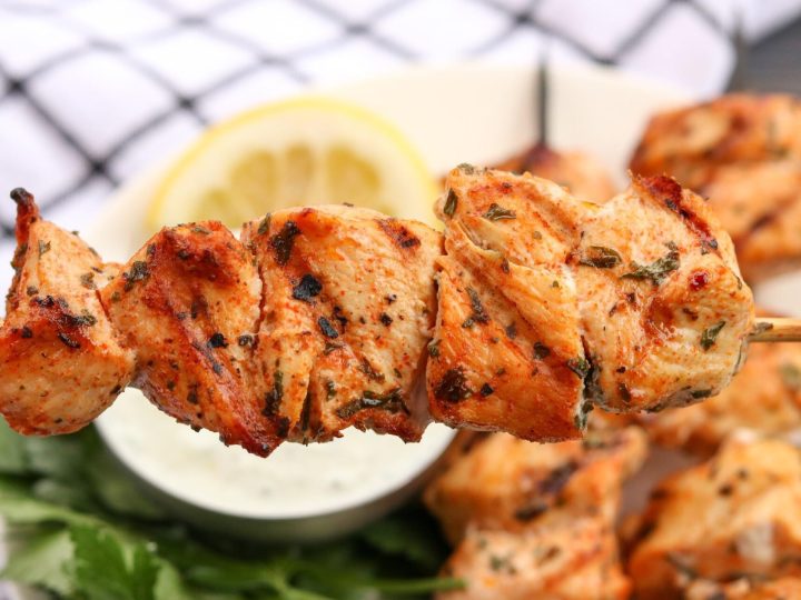 Image for Greek Chicken Kebobs with Tzatziki Sauce