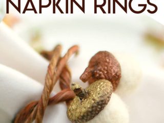 Image for How to Make Felt Acorn Thanksgiving Napkin Rings