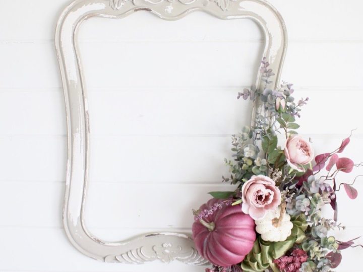 Image for How to Make a Picture Frame Fall Wreath