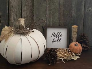 Image for Wood Veneer DIY Pumpkin 