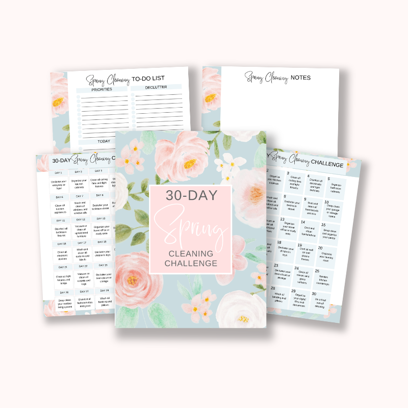 Free 30 Day Spring Cleaning Challenge Printable