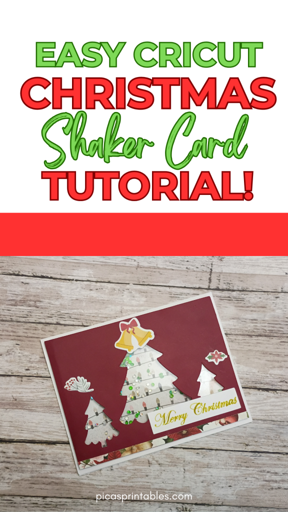Cricut Christmas Shaker Card