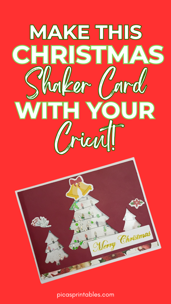 Cricut Christmas Shaker Card