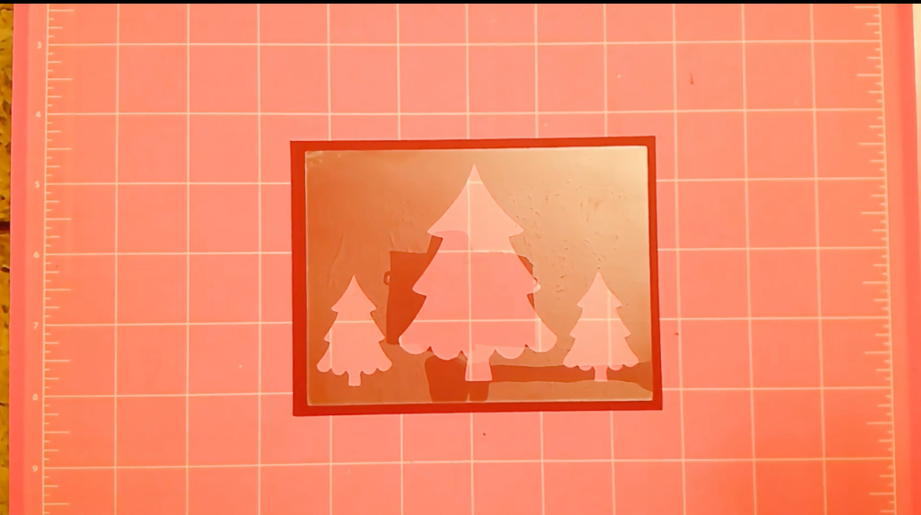 Cricut christmas shaker card