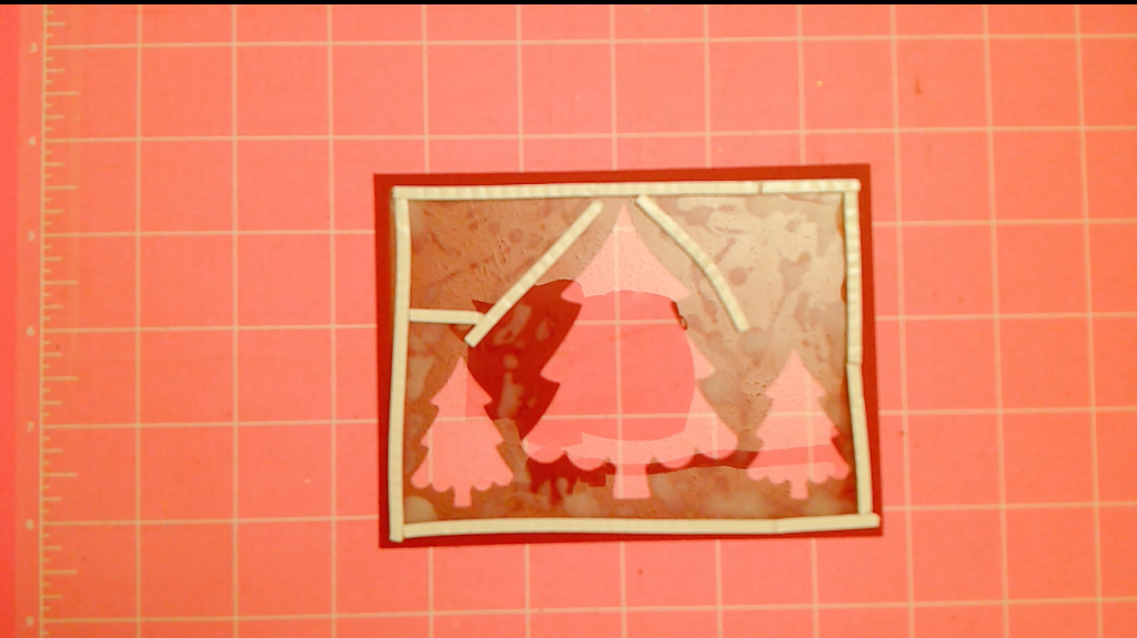 Cricut Christmas shaker card